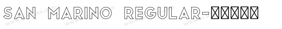 San Marino Regular字体转换